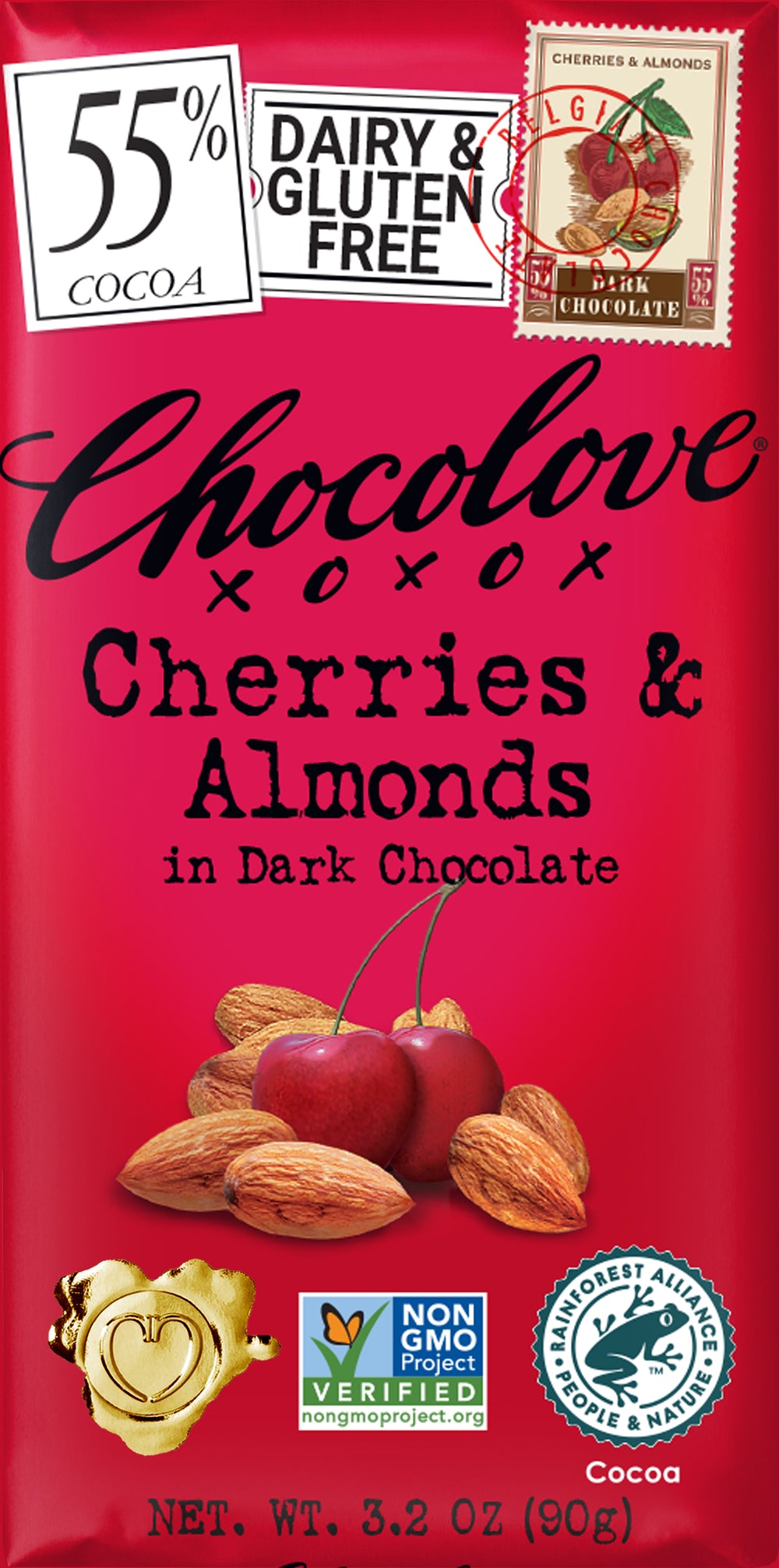 Chocolove Cherries & Almonds in Dark Chocolate